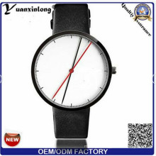 Yxl-389 Simple Design Sport Watch Japan Movt Genuine Leather Casual OEM Men Women Watches